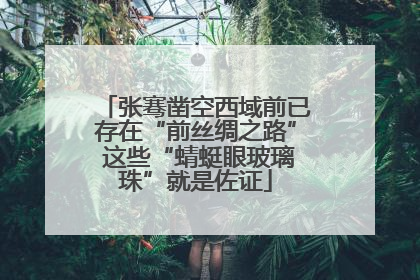 张骞凿空西域前已存在“前丝绸之路” 这些“蜻蜓眼玻璃珠”就是佐证