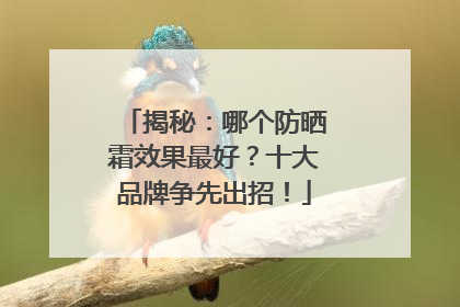 揭秘：哪个防晒霜效果最好？十大品牌争先出招！