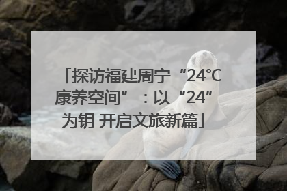探访福建周宁“24℃康养空间”：以“24”为钥 开启文旅新篇