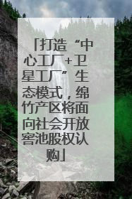 打造“中心工厂+卫星工厂”生态模式，绵竹产区将面向社会开放窖池股权认购