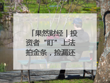 果然财经｜投资者“盯”上法拍金条，捡漏还是风险？