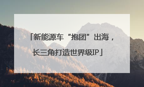 新能源车“抱团”出海，长三角打造世界级IP
