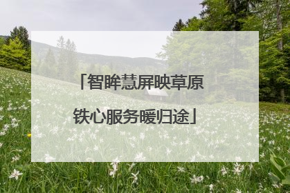 智眸慧屏映草原 铁心服务暖归途