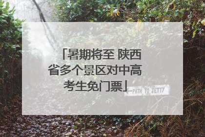 暑期将至 陕西省多个景区对中高考生免门票