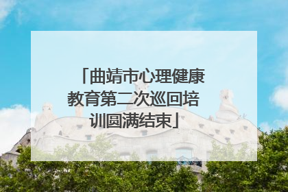 曲靖市心理健康教育第二次巡回培训圆满结束