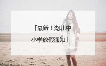 最新！湖北中小学放假通知