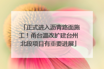 正式进入沥青路面施工！甬台温改扩建台州北段项目有重要进展