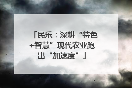 民乐：深耕“特色+智慧”现代农业跑出“加速度”