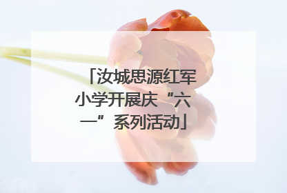 汝城思源红军小学开展庆“六一”系列活动
