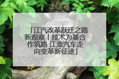 江汽改革跃迁之路新观察丨技术为基合作筑路 江淮汽车走向变革新征途