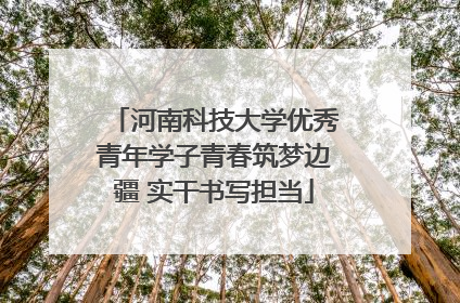 河南科技大学优秀青年学子青春筑梦边疆 实干书写担当