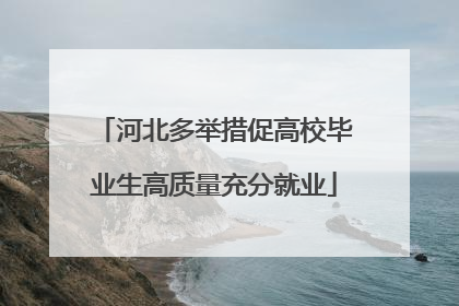 河北多举措促高校毕业生高质量充分就业