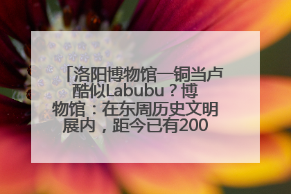 洛阳博物馆一铜当卢酷似Labubu？博物馆：在东周历史文明展内，距今已有2000多年历史