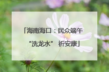 海南海口：民众端午 “洗龙水” 祈安康