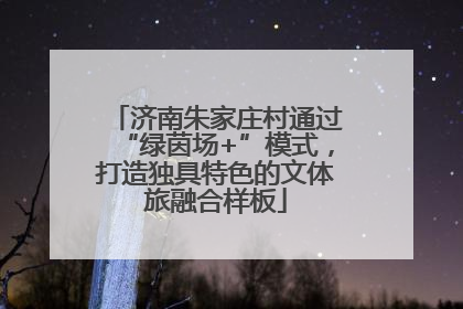 济南朱家庄村通过“绿茵场+”模式，打造独具特色的文体旅融合样板