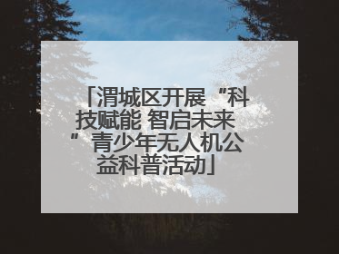 渭城区开展“科技赋能 智启未来”青少年无人机公益科普活动