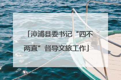 漳浦县委书记“四不两直”督导文旅工作