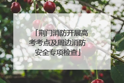 荆门消防开展高考考点及周边消防安全专项检查