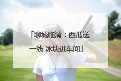 聊城临清：西瓜送一线 冰块进车间