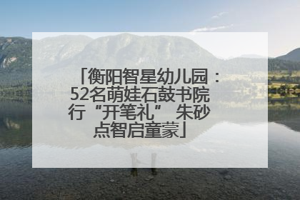 衡阳智星幼儿园：52名萌娃石鼓书院行“开笔礼” 朱砂点智启童蒙