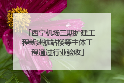 西宁机场三期扩建工程新建航站楼等主体工程通过行业验收