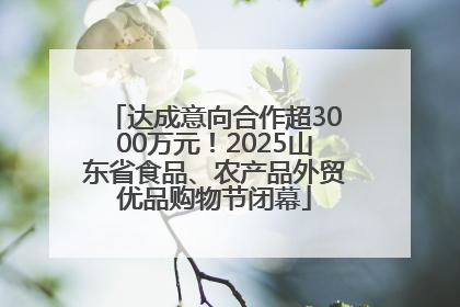 达成意向合作超3000万元！2025山东省食品、农产品外贸优品购物节闭幕