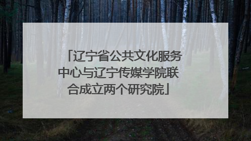 辽宁省公共文化服务中心与辽宁传媒学院联合成立两个研究院