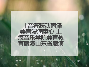 音符跃动菏泽 美育浸润童心 上海音乐学院美育教育展演山东省展演·菏泽站落幕
