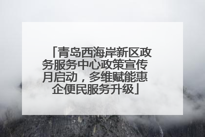 青岛西海岸新区政务服务中心政策宣传月启动，多维赋能惠企便民服务升级