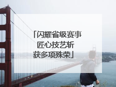 闪耀省级赛事  匠心技艺斩获多项殊荣