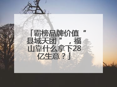 霸榜品牌价值“县域天团 ”，福山靠什么拿下28亿生意？