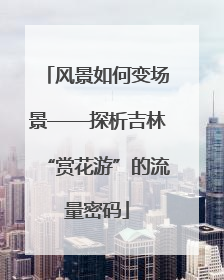 风景如何变场景——探析吉林“赏花游”的流量密码