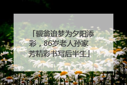 骥翁追梦为夕阳添彩，86岁老人孙家芳精彩书写后半生