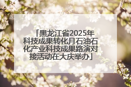 黑龙江省2025年科技成果转化月石油石化产业科技成果路演对接活动在大庆举办