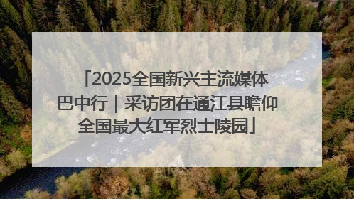 2025全国新兴主流媒体巴中行｜采访团在通江县瞻仰全国最大红军烈士陵园