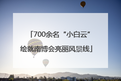 700余名“小白云”绘就南博会亮丽风景线