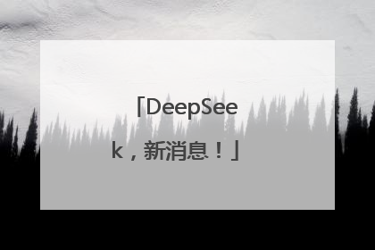 DeepSeek，新消息！
